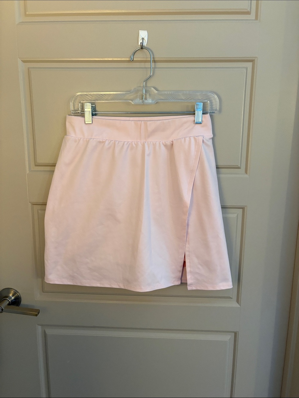 ZELOS Pale Pink Tennis Skirt with Shorts